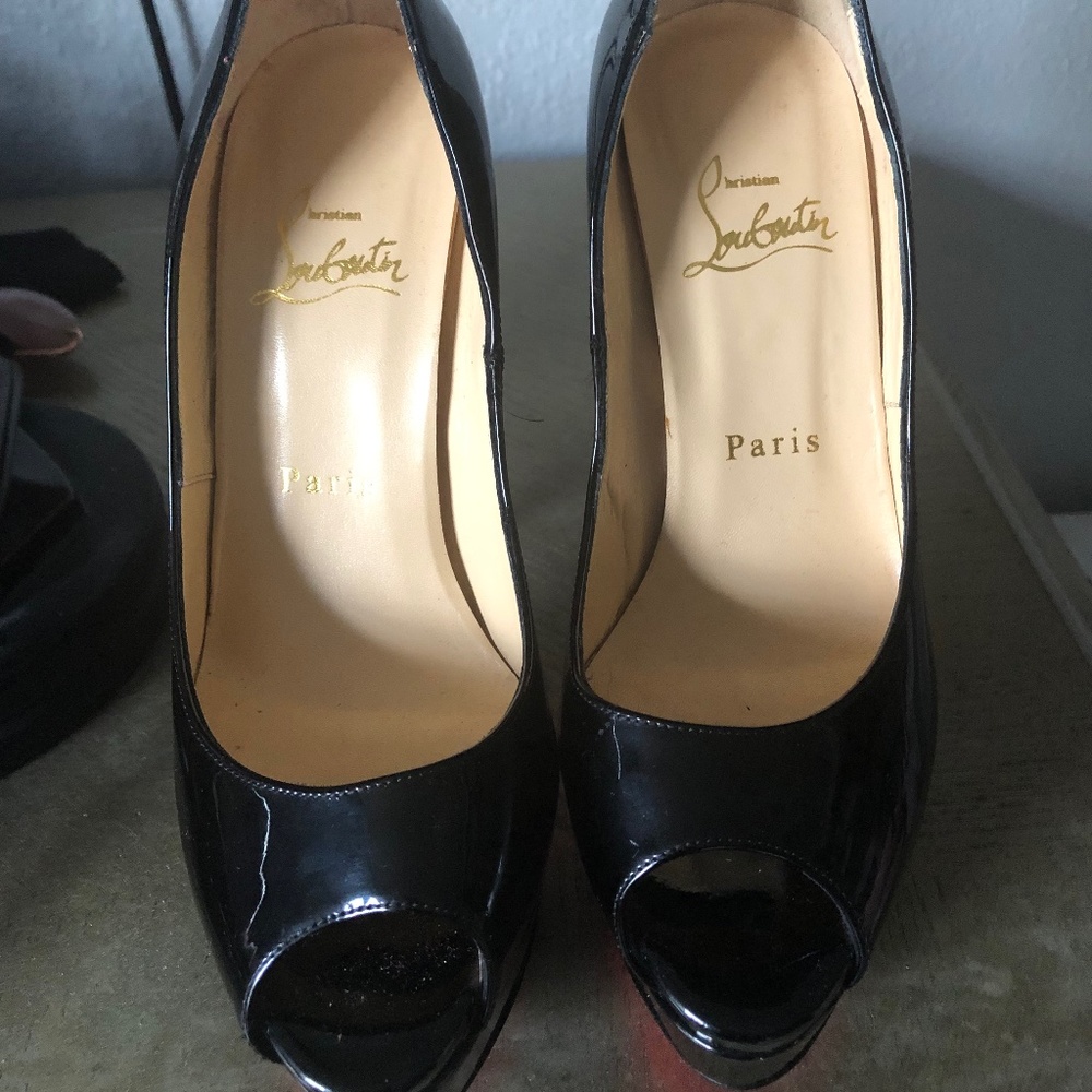 Christian louboutin Lady peep heel
